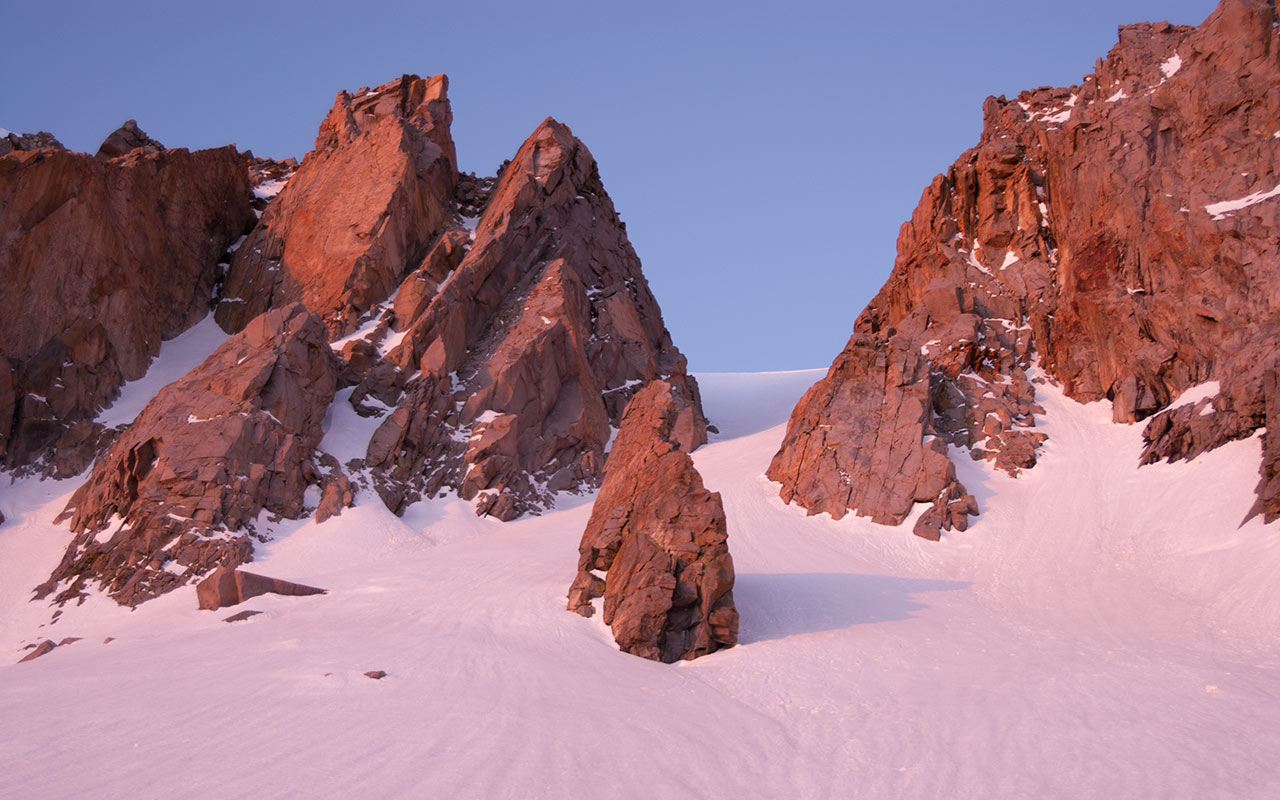 Bairs Creek Cirque - Headwall Couloir