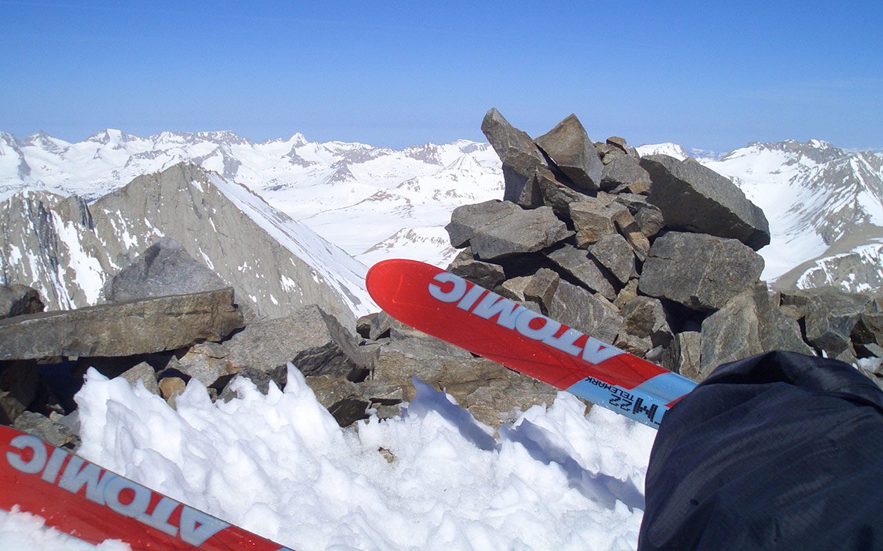 Atop Mount Williamson's Summit